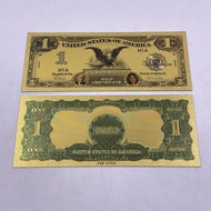 cod US President Donald Trump TRUMP With Melania First Lady 1 Dollar 1899 Black Eagle Gold Banknotes