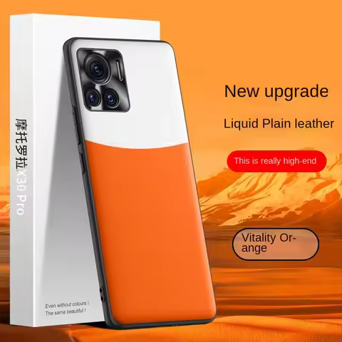 For Motorola Moto Edge 30 Ultra Case New Soft Liquid Vegan Leather Grain Skin Protective Back Cover 