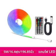 RGB ไฟ LED นีออน 44 ปุ่มรีโมทไฟนีออนแบบยืดหยุ่น 5V RGB เชือกไฟ Gaming Led Neon Light Strip สําหรับห้