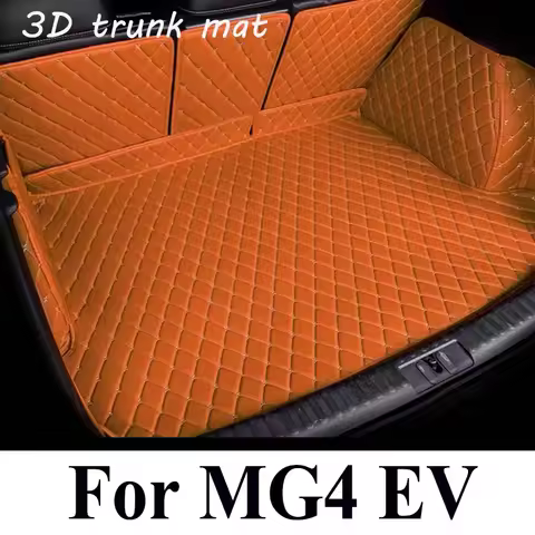Car Trunk Mats For MG4 EV MG 4 EH32 2022~2025 Electric Hatchback Anti Dirty Durable Leather Carpet P
