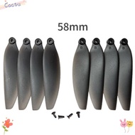 CACTU Remote Control Drone Parts, 58mm/66mm Plastic Folding Propeller Blades, Universal Black Quadco
