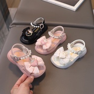 219 Girls' sandals with love crown and pearl straps selipar budak perempuan sandal budak perempuan