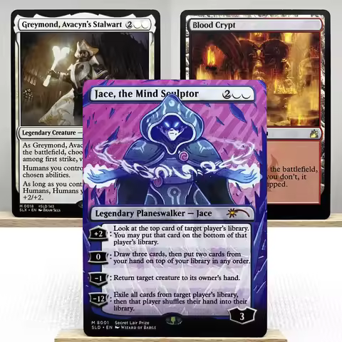 RVR MKM SLU SLD HOLO3-01 TCG Cards for Home Play Proxy Jace, the Mind Applejack Fluttershy Misty Rai
