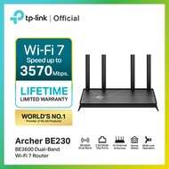 TP-Link Archer BE230 / Archer BE220 BE3600 Dual-Band Wi-Fi 7 Router Dual-Band มาพร้อม 2.5G Ports ถึง
