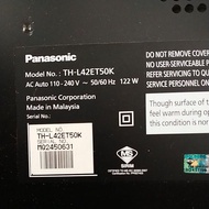🇲🇾Panasonic TH-L42ET50K Power Board: TNPA5609 TCON BOARD🔥🔥