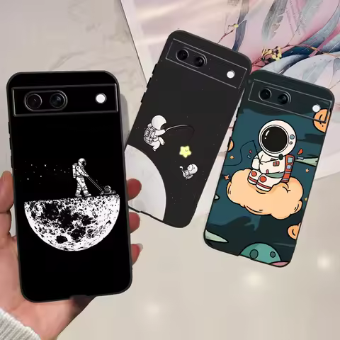 For Google Pixel 8A Case Lovely Astronaut Shockproof Silicone Soft TPU Fundas For Google Pixel 8 Pro