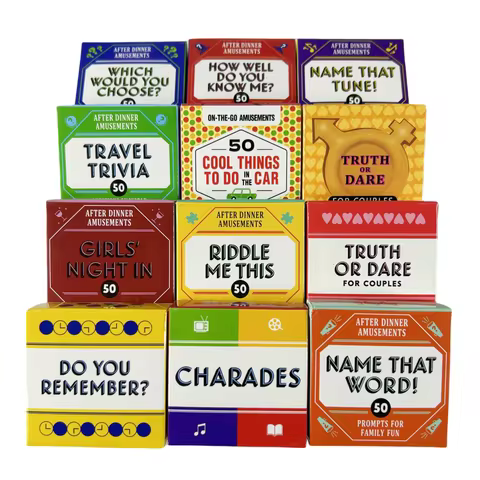 Mini Size Truth Or Dare Card Game Travel Trivia Name That Tune How Well Do You Know Me Riddle Me Thi