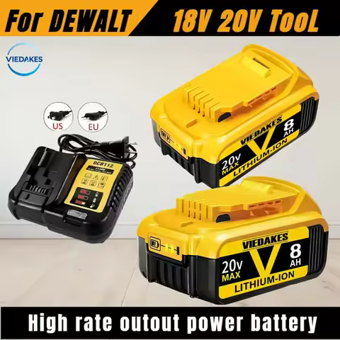 100% NEW 8Ah/18Ah Battery For DeWalt 18V/20V MAX Li-ion Battery For DeWalt DCB DCD777 / DCD800 For D