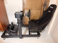 Fanatec Podium Wheelbase DD1 with pedals and rack