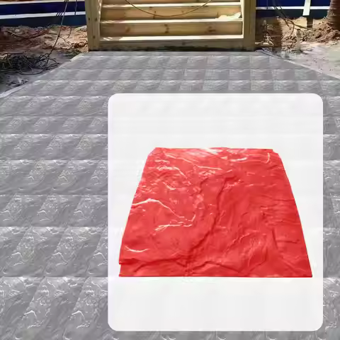 Rock Texture Concrete Stamp Mat 45x45 PU Durable Reusable Casting Model for Garden Walkway Yard Desi