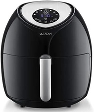 Replete Air Fryer 6 Quart, Large Family Size Hot Airfryer XL Oven Oilless Cooker with 7 Presets, LCD Digital Touch Screen and Nonstick