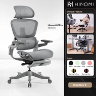 Hinomi H1Pro Ergonomic Home Office Chair Foldable With Leg Rest and Flip-up Armrest | Mesh Gaming Ch