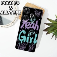G11 - XIAOMI Case Latest F6 5Gpoco 2024 - Flexible rubber material - GIRL'S MOTIF - XIAOMI silicone 