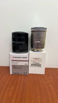 READY STOK Mitsubishi oil filter & fuel filter triton 2.5L 4D56 1ST MODEL/pajero sport 2.5L 4D56 die
