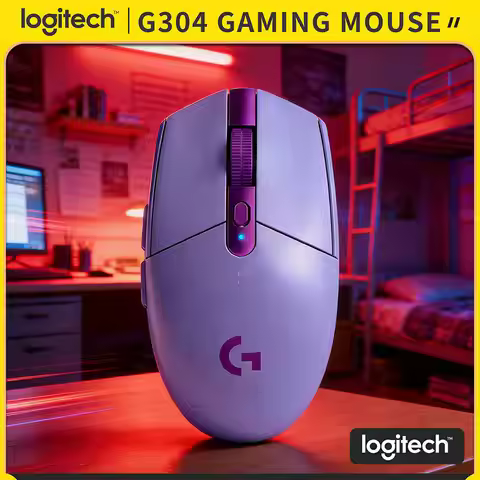 Logitech G304 Wireless Gaming Mouse 12000 DPI HERO Sensor LIGHTSPEED 1ms 9-Month Battery Comfortable