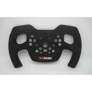 SIMPUSH modified Carbon fiber ultra lightweight Genuine leather hand sewn F1/GT steering wheel for P