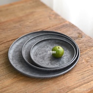 Dulang Penyimpanan Besi Vintage Cher Pinggan Besi Retro Gaya INS Hiasan Rumah Kotak Penyimpanan Foto