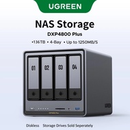 UGREEN NASync DXP4800 Plus 4 Bay NAS (Diskless) Intel Pentium Gold 8505 5-Core CPU, 1 * 10GbE, 1 * 2