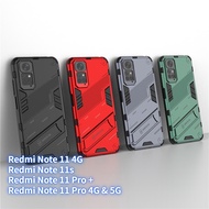 Punk Armor Case For Redmi Note 11 Redmi Note 11s Redmi Note 11 Pro Redmi Note 11 Pro + , 2 In 1 Kickstand Shockproof Armor Corners Anti-fall Phone Case luxury Magnetic Cover