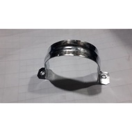 Conduit clamp, metal clamp, pvc pipe clamp,.2" 60mm. 2hole galvanize iron.  buy 10pcs. for 140php.