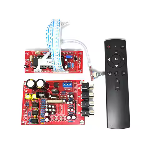 Q-BAIHE 5.1 M62446 Pre-Amp /Amplifier Board + Volume Remote Control Controller 6-channel