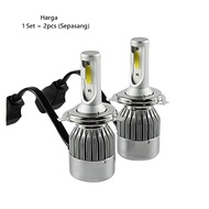 LED Headlight C6 36 Watt H4 Ultra Bright H4 LED/ DIM