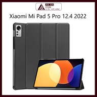 Leather Cover for Xiaomi Mi Pad 5 Pro 12.4 Inch 2022 Tablet Support Smart Cover