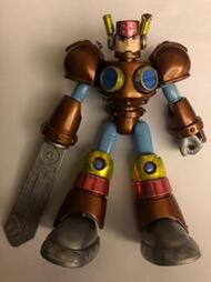 元祖 洛克人 8 巨劍人 萬代 可動 模型 殺肉 Sword Man Mega Armor Rockman Bandai