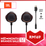 JBL Quantum 50C Wired In-Ear Gaming Headset With USB-C Adapter