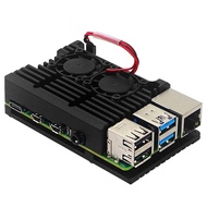 【Flash sale】 Raspberry Pi 4 Aluminum Alloy Case Metal With Fan Heatsinks Active Passive Cooling Radi