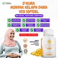 🔥VCO Softgel🔥 Original Asli HQ D'Aura Minyak Kelapa Dara VCO Softgel Daura Ibu Hamil Berpantang Ibu 