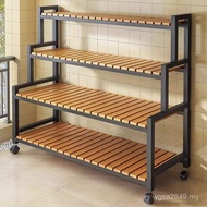 Indoor New Style Balcony Floor-standing Movable Flower Stand Shelf Multi-Layer Ladder Outer Shelf Fl