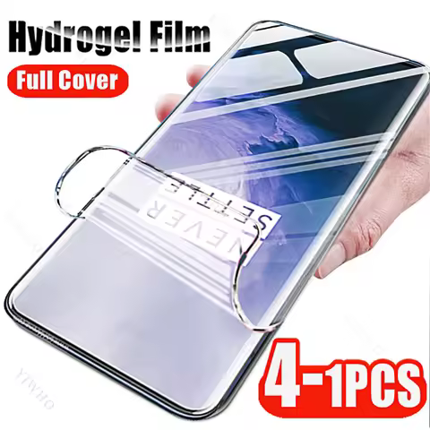4-1pcs for OnePlus 7 7T Pro Nord N20 SE N10 N30 N100 N200 N300 5G Screen Protector Hydrogel Film for