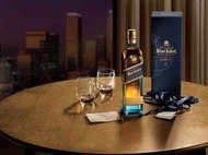 JOHNNIE WALKER BLUE LABEL 藍牌蘇格蘭威士忌 700ml 連酒杯禮盒套裝 x 1