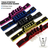 LOOKSHOW Adult High Elasticity Yoga Stretch Resistance Bands Multi-Segment Belt Yoga Assisted Stretc