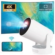 โปรเจคเตอร์มินิ Android 11 อัจฉริยะ HY300 รองรับ 4K/1080P, WiFi6 และ BT 5.0 โรงภาพยนตร์พกพาสำหรับใช้