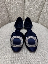 二手 Roger Vivier Dorsay Sexy Choc flat  平底鞋 36.5 size