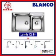 (Bundle) Blanco Lemis XL 8-IF Stainless Steel Kitchen Sink + Blanco Kitchen Sink Mixer Chrome