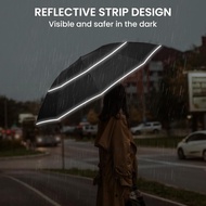 G4Free 54/62 Inch Windproof Inverted Umbrella with Reflective Stripe, Large Compact Reverse Golf Tra