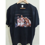 Chicago BULLS NBA BASKETBALL T-SHIRT BIG 3 JORDAN PIPPEN RODMAN JAJE TEE