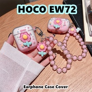 【imamura】For HOCO EW72 Case DIY Fashion Flowers Soft Silicone Earphone Case Casing Cover
