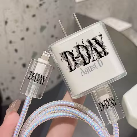 Hot Kpop Agust D 2 Day Daechwita Protection Case for IPhone 15 14 13 Pro Max 18/20W Charger&Charging