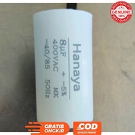 HANAYA CAPACITOR WATER PUMP CAPACITOR 8UF 400 VAC 8 UF 400VOLT