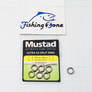 Mustad ULTRA SS SPLIT Ring MA108-SS Size 7 (BS 176Lb/ 80Kg) 7 pcs