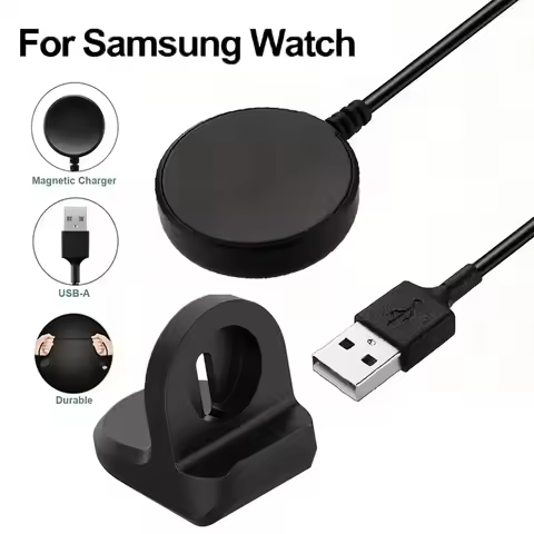 USB Charging Cable For Samsung Galaxy Watch 4 3 44mm 40mm Portable Magnetic Smart Watch Charging Bra