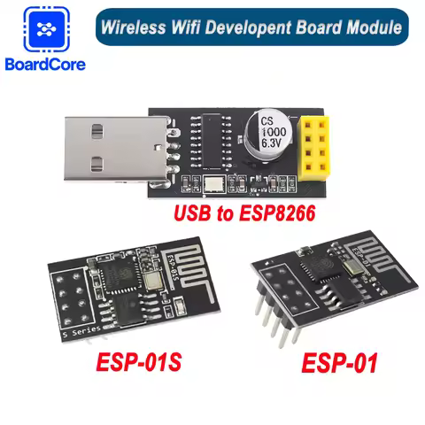 ESP01 Programmer Adapter ESP-01S Adaptaterr ESP8266 CH340G USB to ESP8266 Serial Wireless Wifi Devel