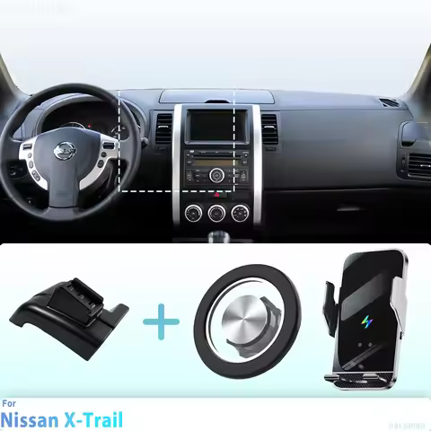 Made to measure for Nissan X-Trail T31 2008-2012 Phone Holder Car Magnetic Smart Sensing Wireless Ch