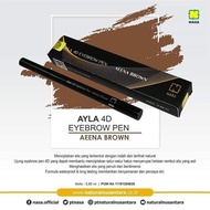 COD / AEENA - AYLA 4D EYEBROW PEN - AEENA BROWN / mempercantik alis / membentuk alis dengan mudah /