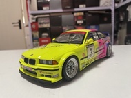1: 18 UT BMW 3 Series BMW E36 M3 GTR Racing Car Alloy Car Model Defect Out of Print
