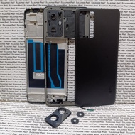 TOMBOL OPPO Fullset Housing Casing backdooroppo A96 + Bezzel + Frame + Camera GlassRing and Volume E